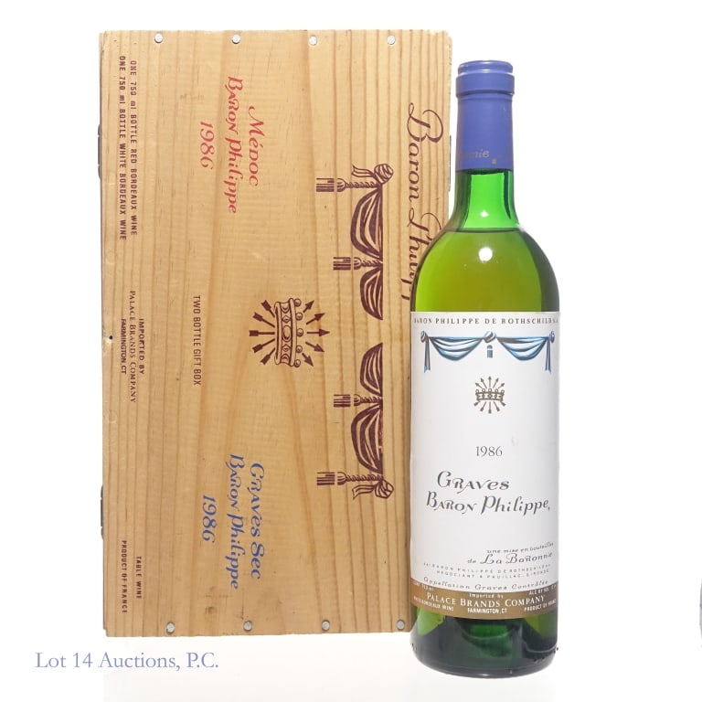 1986 Graves Baron Philippe White Bordeaux (1 of 3)