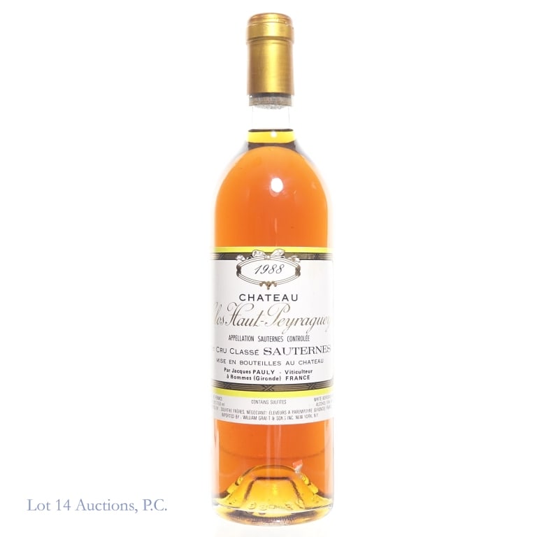 1988 Chateau Clos Haut-Peyraguey 1st Cru Sauternes (1 of 3)