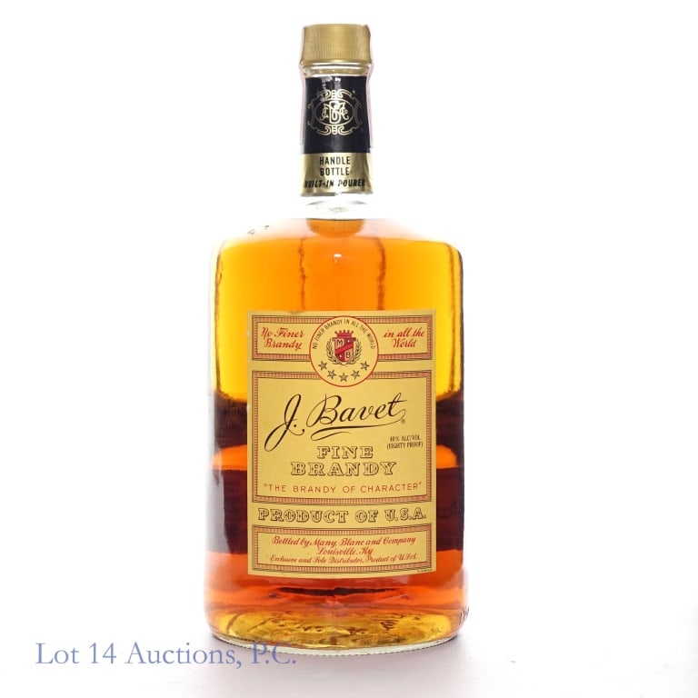 J. Bavet Fine Brandy 1.75 Liter Handle Jug (1 of 4)