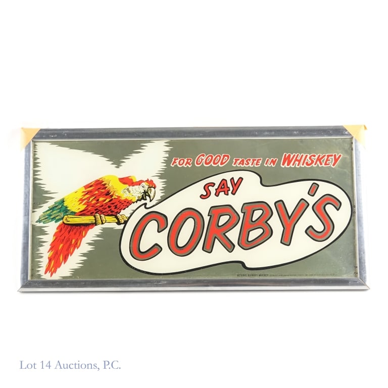 Corby's Whiskey Parrot Bar Mirror (1 of 5)