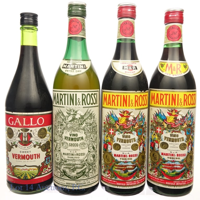 Four Bottles Vintage Vermouth (M&R, Gallo) (1 of 2)