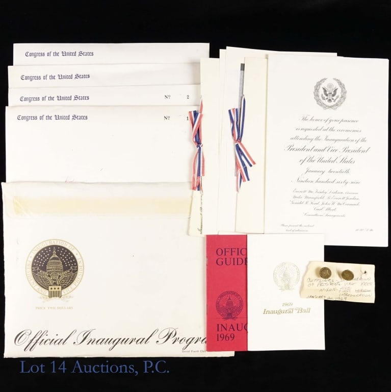 1969 Presidential Inauguaration Documents: Collection of various documents related to the 1969 inauguarion of Richard M. Nixon. All of the documents in this collection came from the estate of former Illinois Governor George Ryan. Documents con