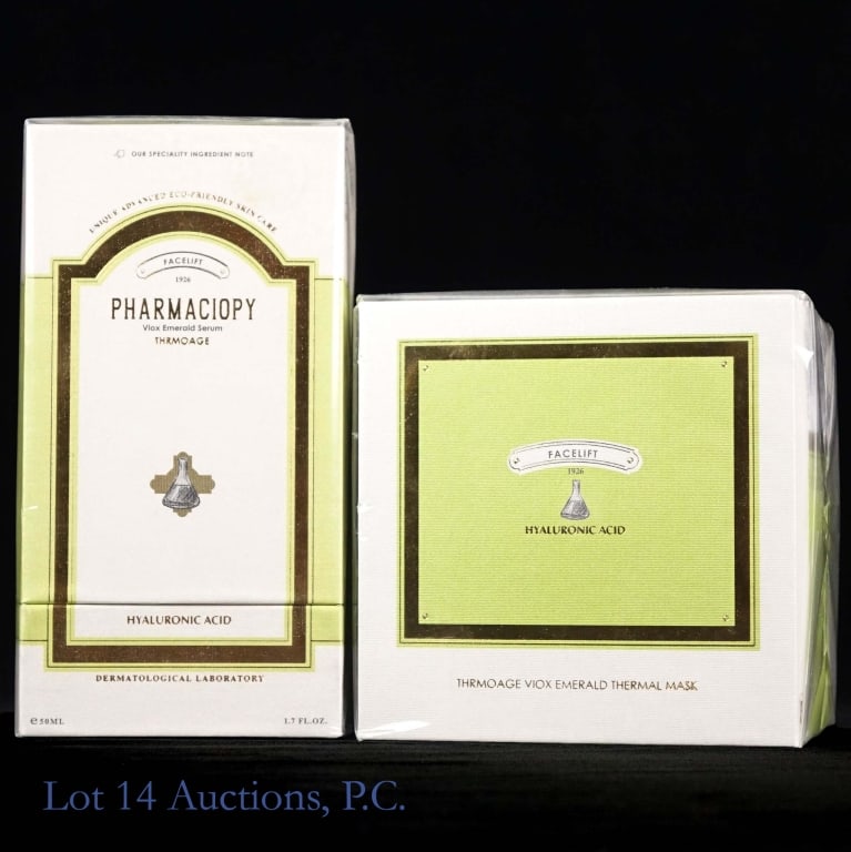 Pharmaciopy Viox Emerald Thermal Mask & Serum NIB: Factory sealed Pharmaciopy Viox Emerald Thermal Mask, 60ml *** Factory sealed Pharmaciopy Viox Emerald Serum, 50ml.