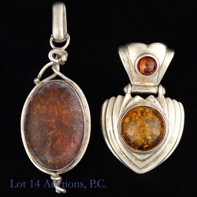 Silver Pendants, Mostly Sterling - 4