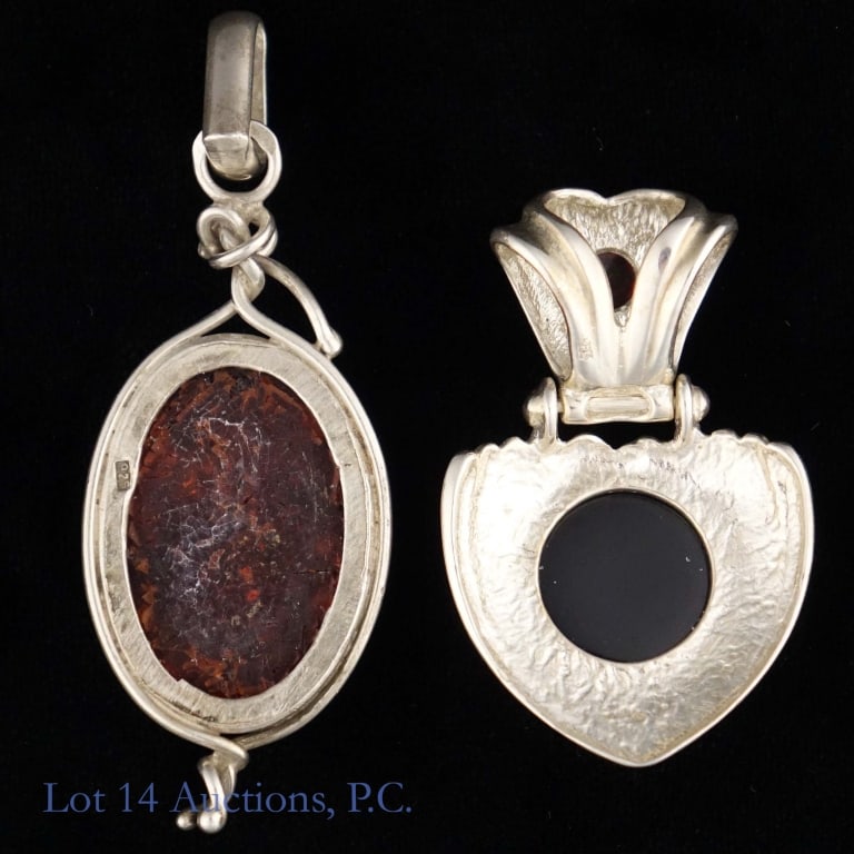 Silver Pendants, Mostly Sterling - 5