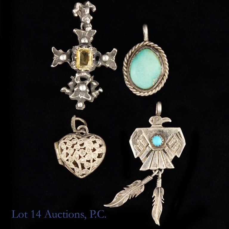 Silver Pendants, Mostly Sterling - 6