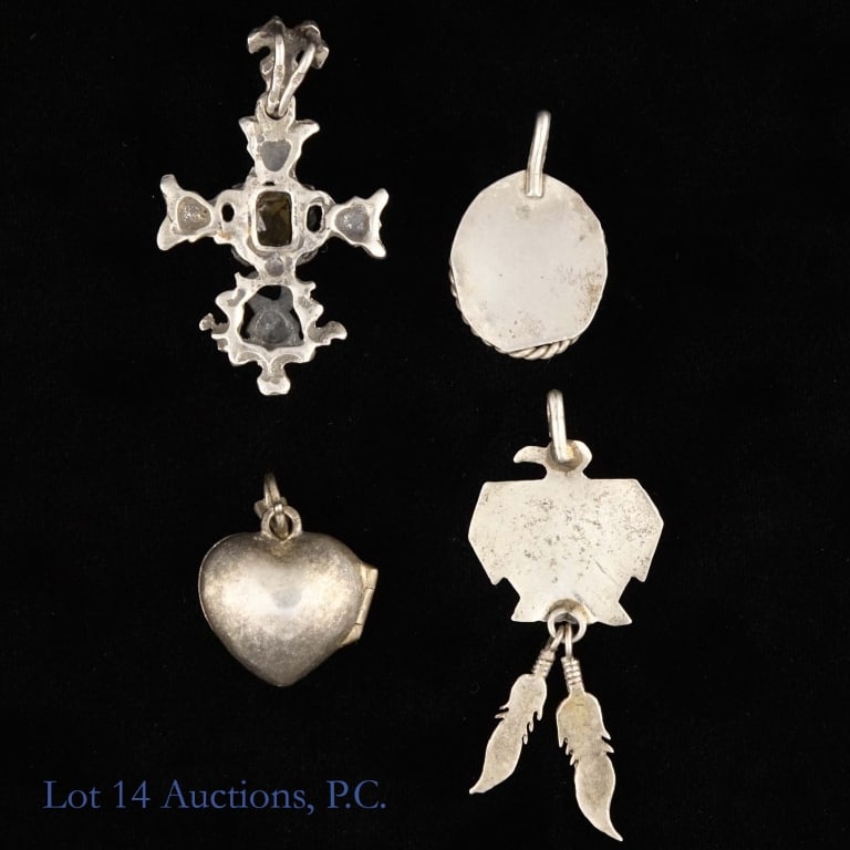 Silver Pendants, Mostly Sterling - 7