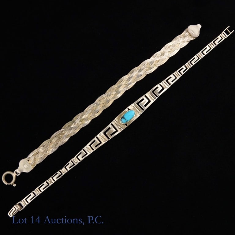 Three Sterling Silver Bracelets - 4