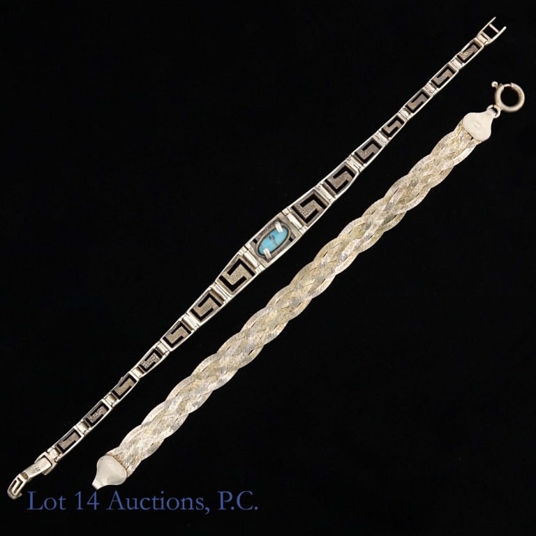 Three Sterling Silver Bracelets - 6