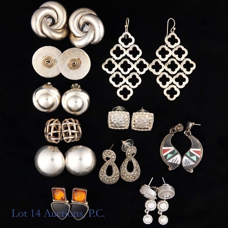 Silver Earrings, Mostly Sterling (1 of 5)