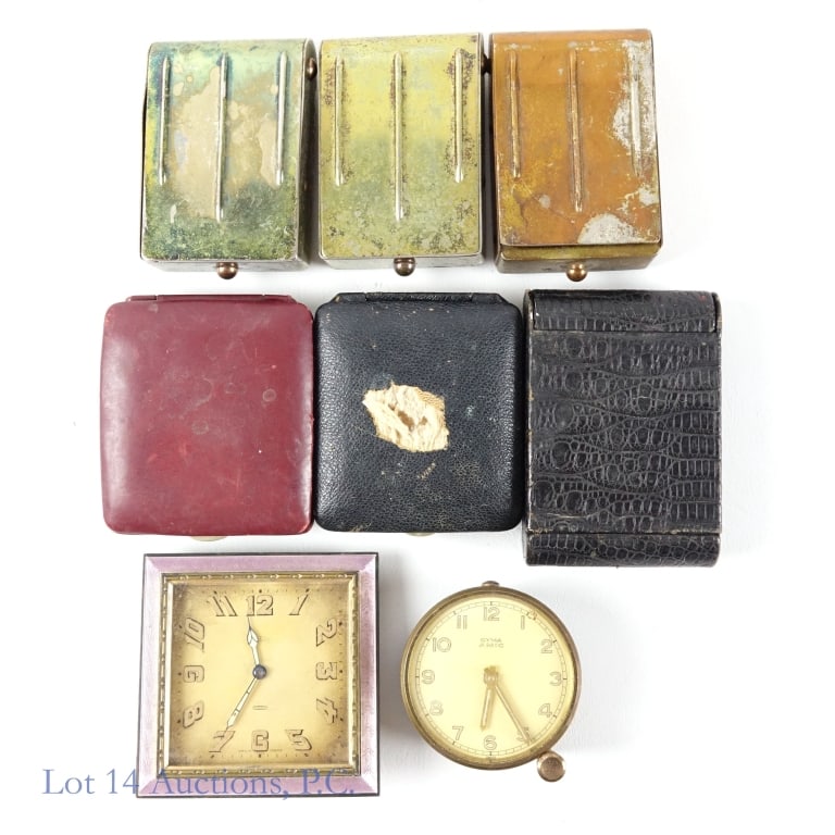 Vintage Travel Alarm Clocks Le Coultre & More (8) (1 of 8)