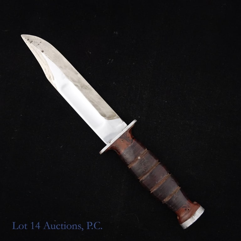 Authentic Vietnam Airborne Ka-Bar Knife: Authentic Vietnam Airborne Ka-Bar Knife by Ka-Bar Olean, NY. Sheath not included. See photos for details and condition.