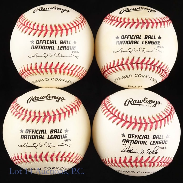 Cubs HOF Signed Baseballs (4) - 3