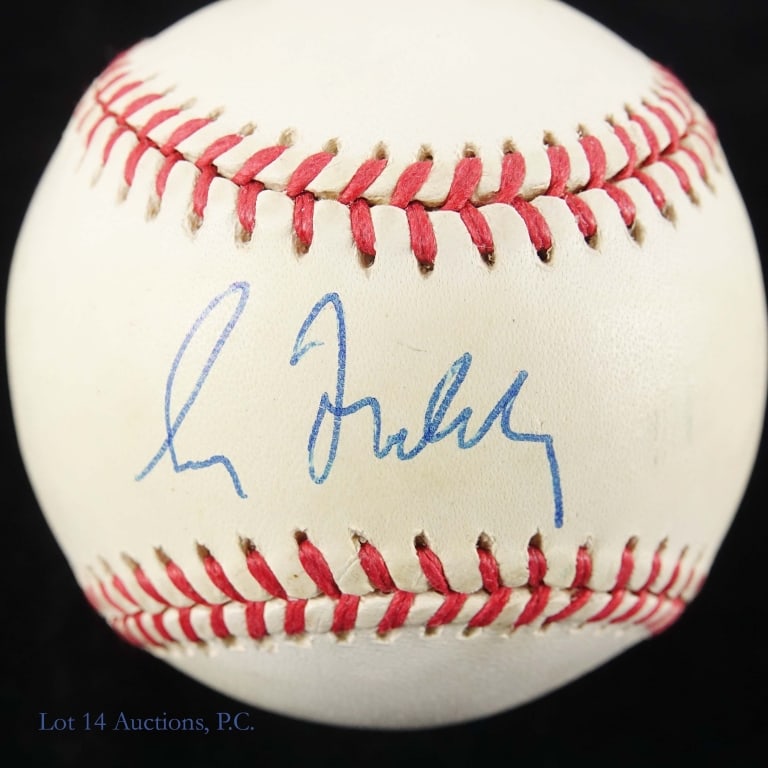 Cubs HOF Legends Signed Baseballs (4) - 6