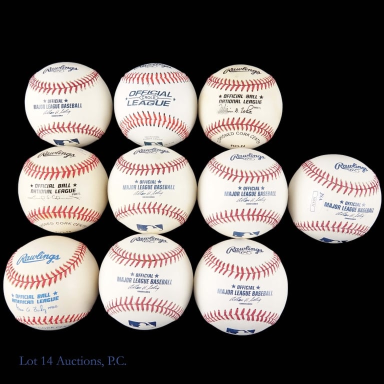 10 Single Signed Baseballs - 3