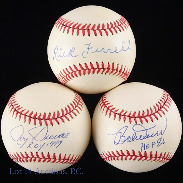 Doerr, Ferrell, Sievers Signed Baseballs - 2