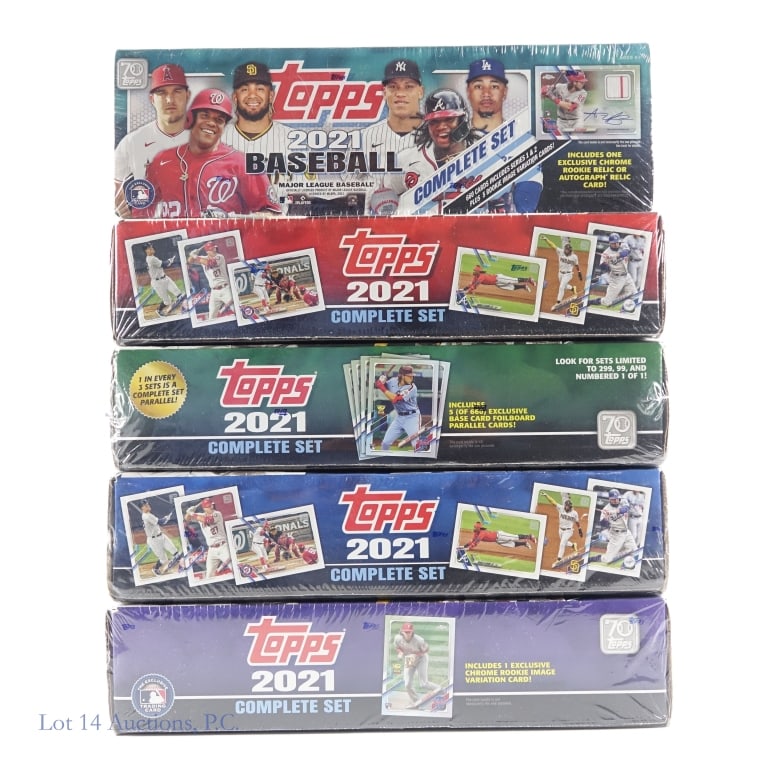 2021 Topps Baseball Cards - 5 Unique Sets (1 of 5)