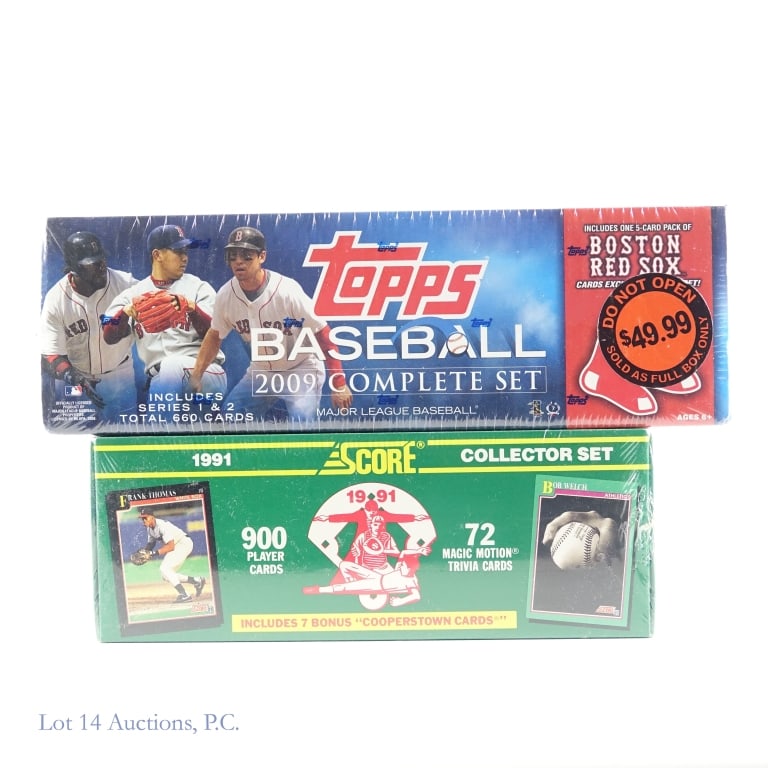 1991 Score 2009 Topps Baseball Card Sets (1 of 3)