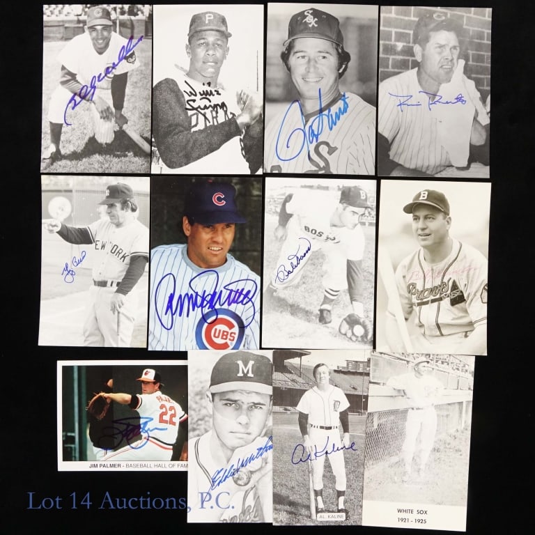Baseball HOF Signed Postcards (12) (1 of 5)