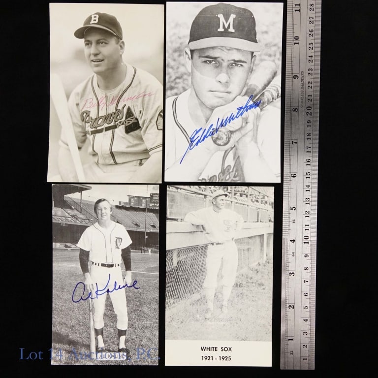 Baseball HOF Signed Postcards (12) - 2