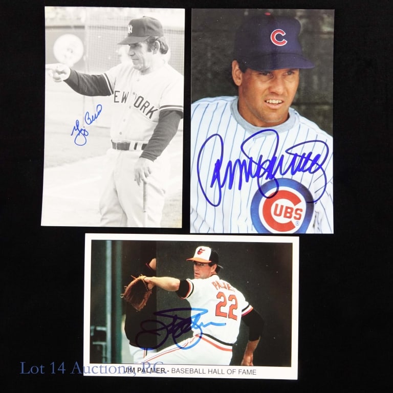Baseball HOF Signed Postcards (12) - 5
