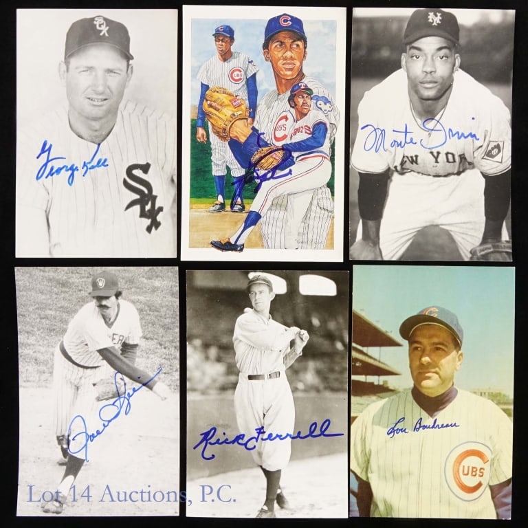 Baseball HOF Signed Postcards (12) - 3