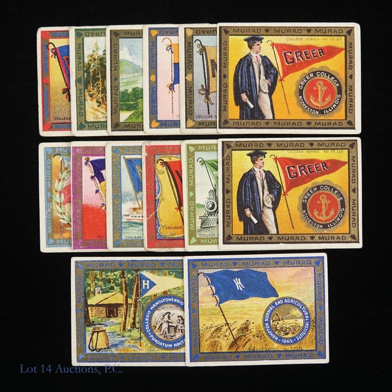 T51 Murad Cigarette College Series Cards (14) (1 of 4)
