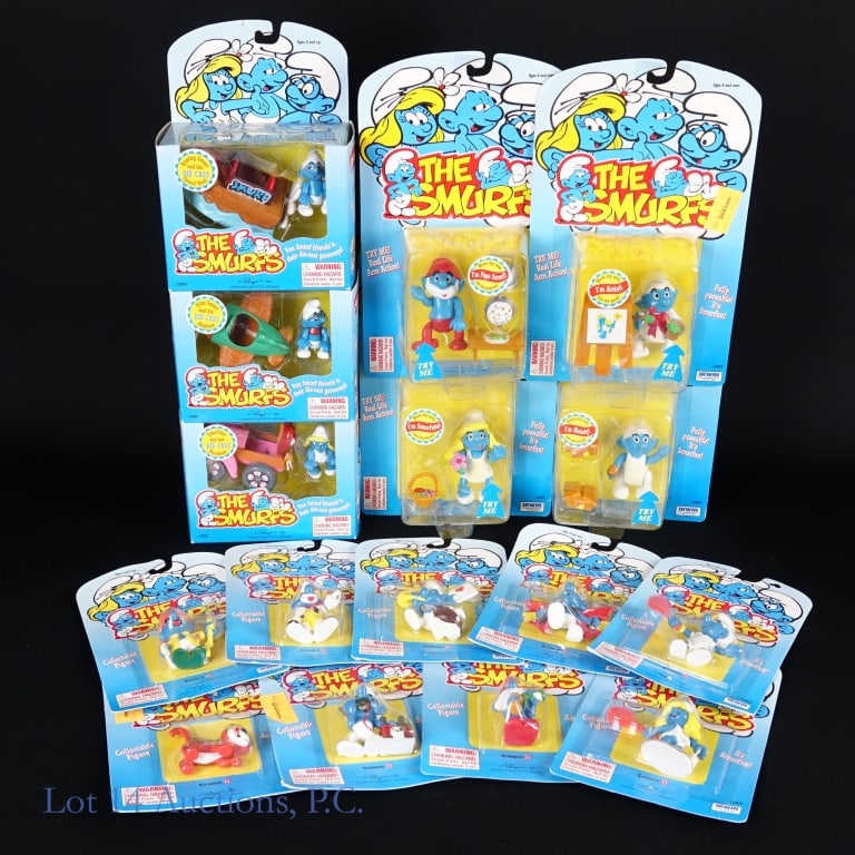 1995-1996 The Smurfs Figures NIB (9+4+3) (1 of 9)