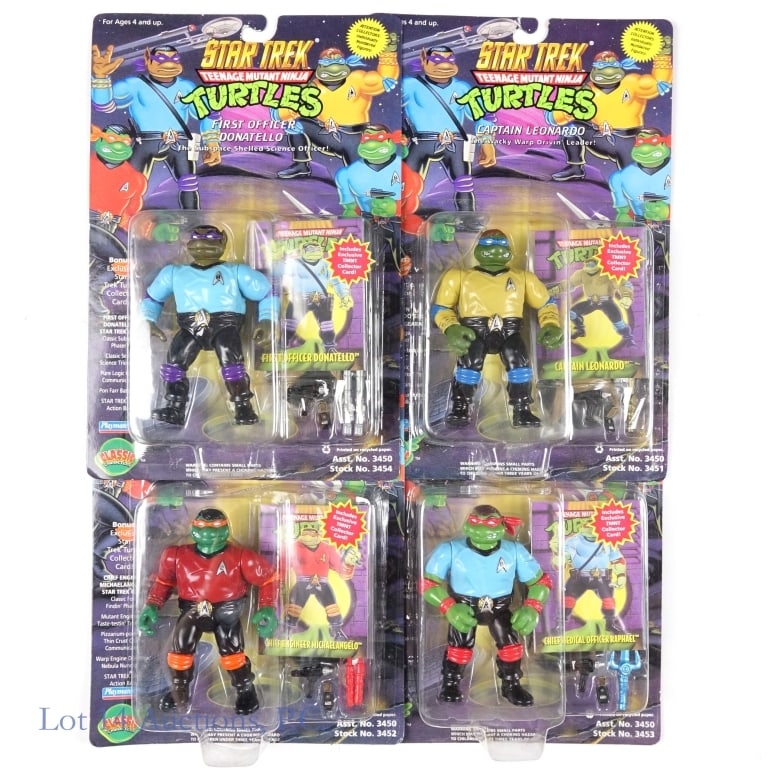 Star Trek Teenage Mutant Ninja Turtles Figures NIB (1 of 6)