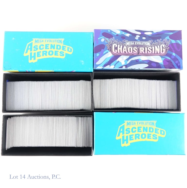 Pokemon Cards in Boxes, Some Holos (*1500): Pokemon Cards in Boxes, Some Holos (*1500). An estimated 1500 Pokemon cards in boxes including at least 100 Holo cards. Items range from common to rare. Cards present as well maintained with minimal t