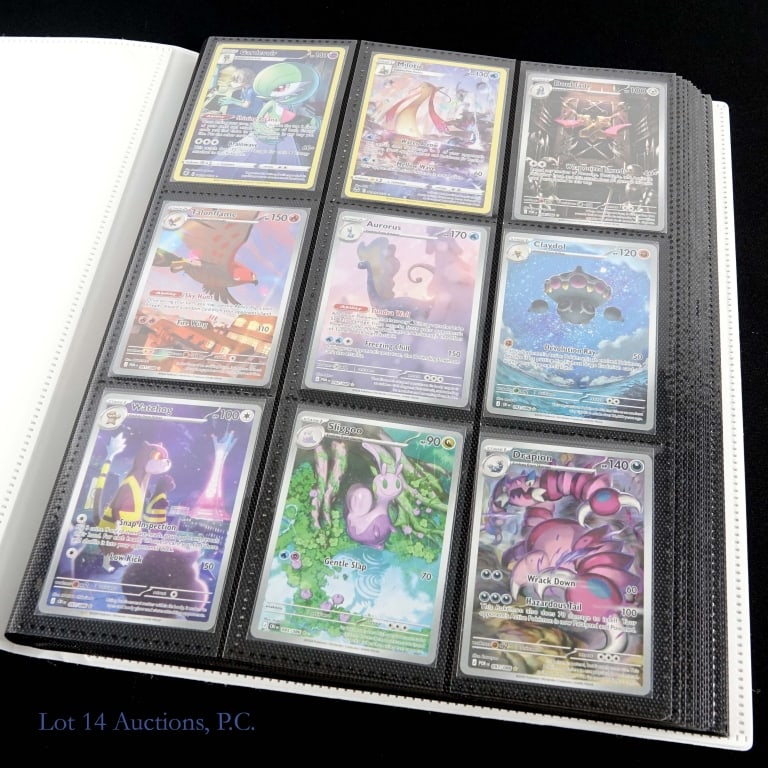 Pokemon Cards in Binder, CHR, AR, & Others (140+): Pokemon Cards in Binder, CHR, AR, & Others (140+). Binder of Character Rare's, Illustration Rare's, Ultra Rare's, Double Rare's, Asian and others. Items in very well maintained condition. See photos f