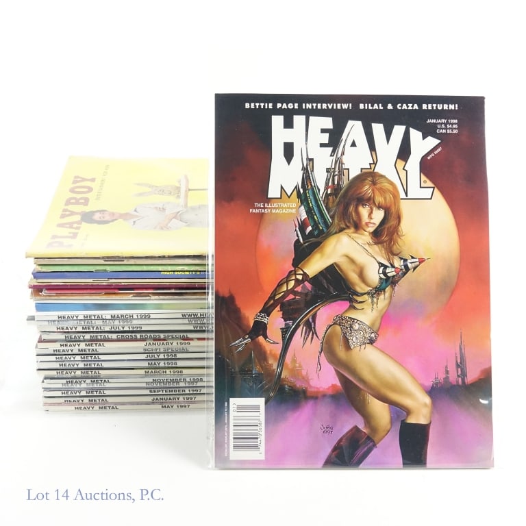 XXX Heavy Metal Comics and Adult Magazines (+25): XXX Heavy Metal Comics and Adult Magazines (+25). ADULT ONLY. 18 AND OVER. MATURE CONTENT. Collection of over 25 Mature and Adult themed comics and magazines. Complete run of Heavy Metal comic