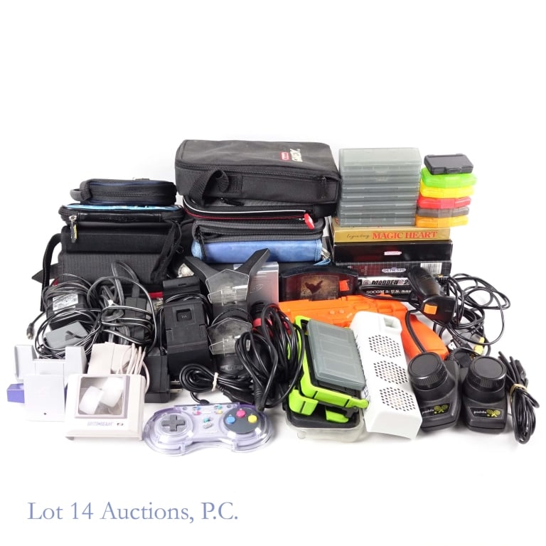 Video Gaming Lot, Accessories, Manuals, More: Video game manuals, empty cases, carrying cases, various accessories. See photos for details and selection.