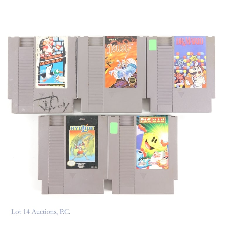 Nintendo NES Console With Games * - 6