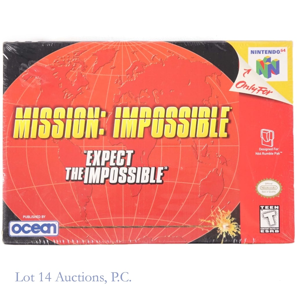 Factory Sealed Nintendo 64 N64 Mission Impossible: Factory sealed Nintendo 64 N64 Mission Impossible: "Expect The Impossible" game.