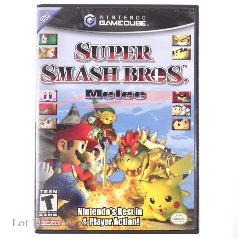 GameCube Super Smash Bros Melee Game CIB: Nintendo GameCube Super Smash Bros Melee, complete in box. See photos for condition and details.