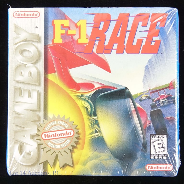 Factory Sealed Nintendo Game Boy F-1 Race Game: Factory sealed Nintendo Game Boy F-1 Race game.