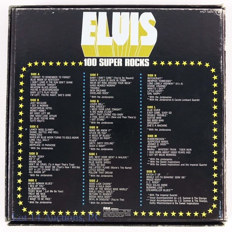 Vinyl Records, Elvis 12" Box Sets, Ltd. Ed. (10) - 10