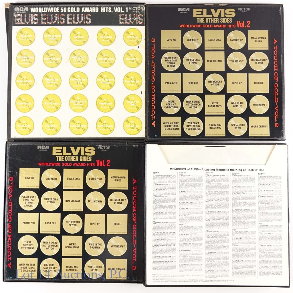 Vinyl Records, Elvis 12" Box Sets, Ltd. Ed. (10) - 12