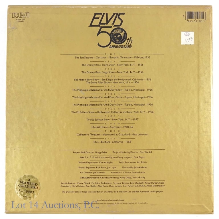 Vinyl Records, Elvis 12" Box Sets, Ltd. Ed. (10) - 8