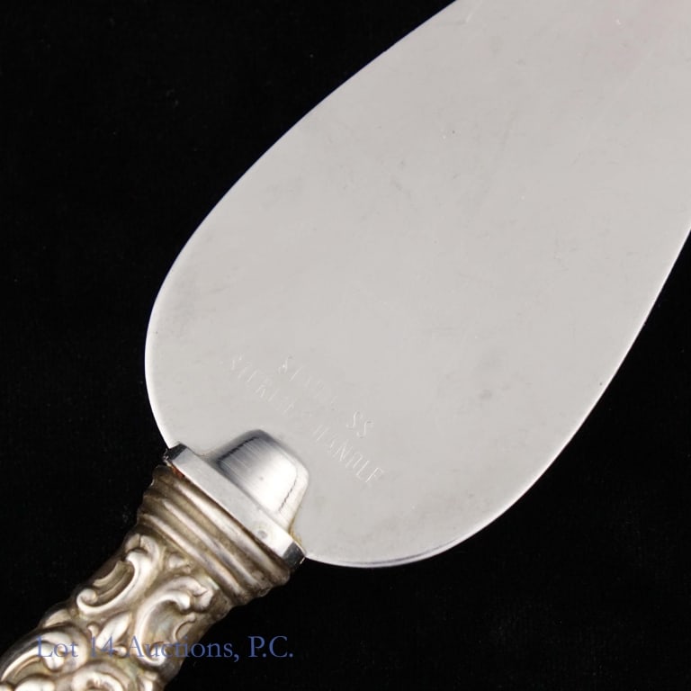 Sterling Silver Cake Server & Mini Plate - 3
