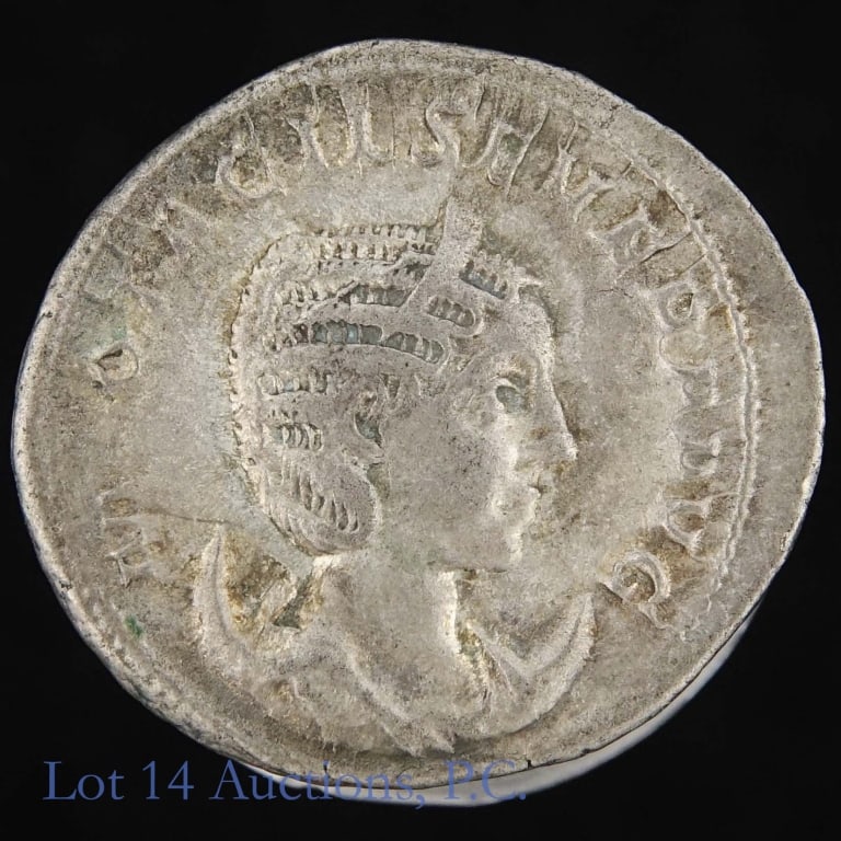 (246 CE) Roman Severa AR Antoninianus (1 of 2)