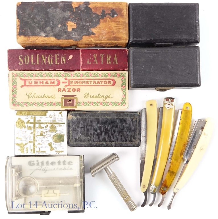 Vintage Safety (7) And Straight (6) Razors (1 of 6)