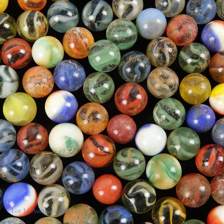 Vintage Marbles - Assorted - 2.46 Pounds - 4