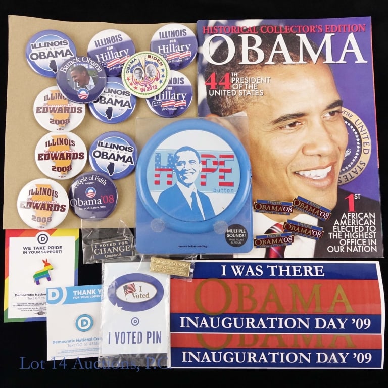 Pres. Barack Obama Political & Related Items (24) (1 of 5)