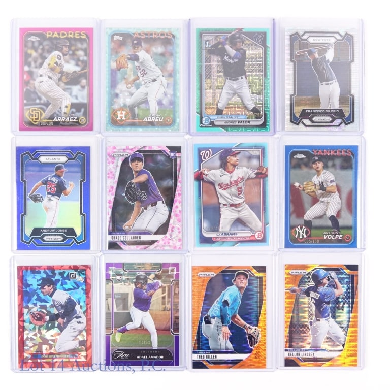 27 Numbered Baseball Cards - 2