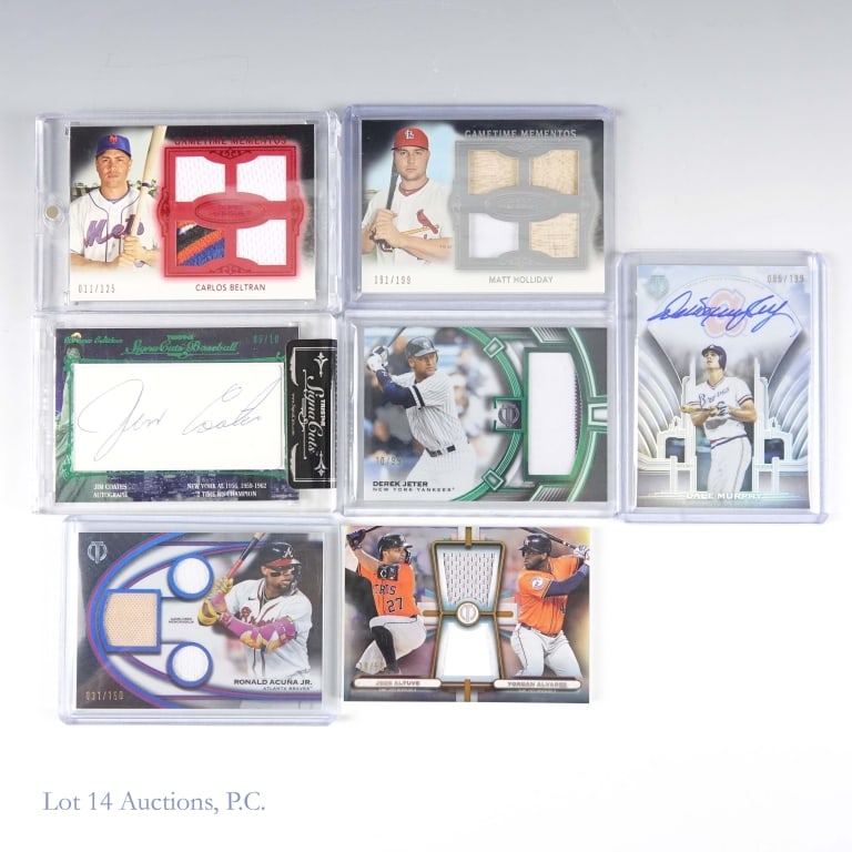 Assorted Signed & Relic Baseball Cards (7) - 2
