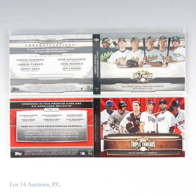 2 Topps Baseball Triple Threads Cards - 2