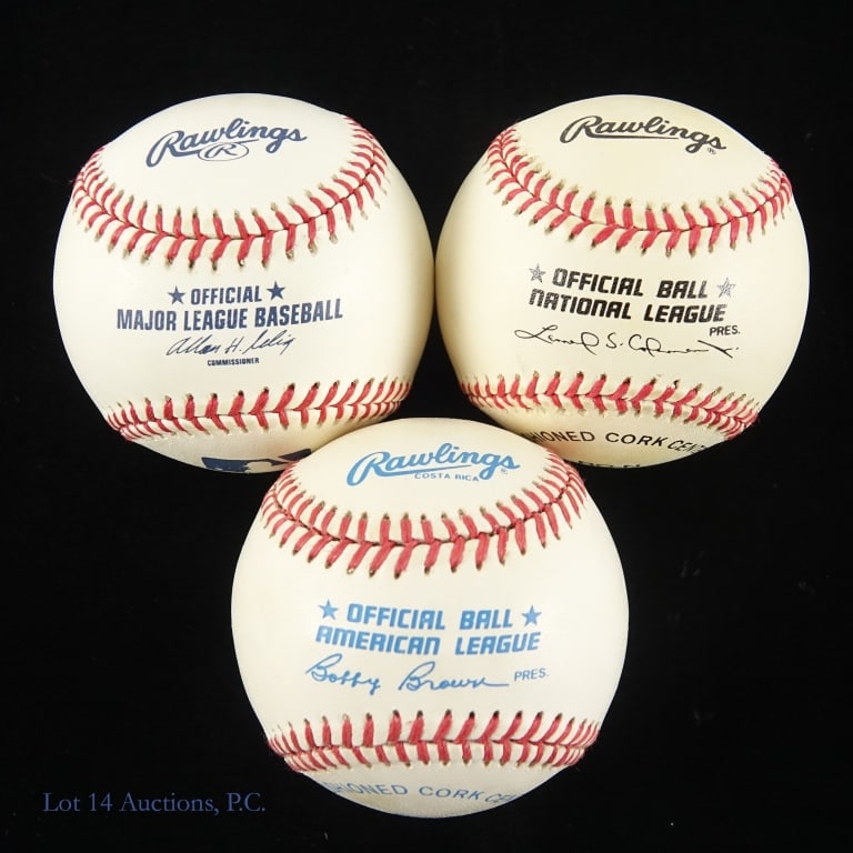 Baseball HoF Signed Baseballs (3) - 2