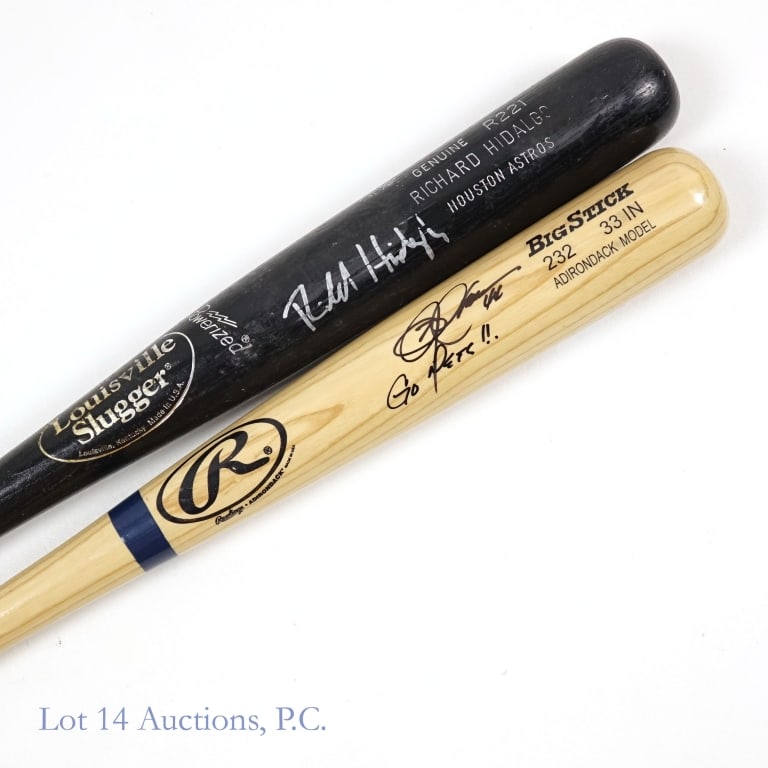 2 Signed Baseball Bats - 2